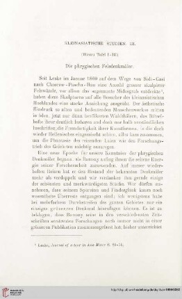 23: Kleinasiatische Studien, 3