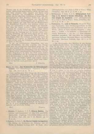 568-570 [Rezension] Thomassin, Ch., Louis de Thomassin, der grosse Theologe Frankreichs