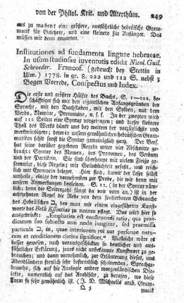 Institutiones ad fundamenta linguae hebraeae. Ed.nova.