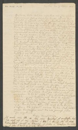 Brief an Henriette von Arnstein : 19.10.1821