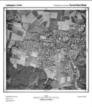 Hennef West (Sieg), Gauß-Krüger-Koordinaten: Rechtswert: 2588, Hochwert: 5626