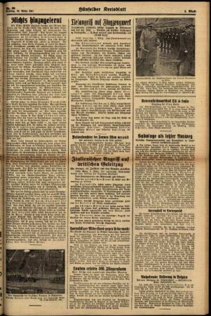 Zweite Ausgabe vom Montag, den 10. März 1941.