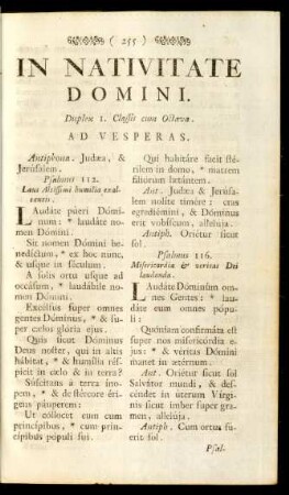 In Nativitate Domini