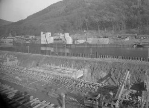 Schleusenbaustelle Neckargemünd