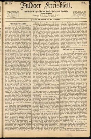 Ausgabe vom Mittwoch, den 17. Dezember 1879.