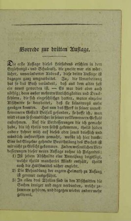 Vorrede zur dritten Auflage
