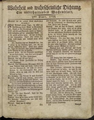 37stes Blatt. 1788. - 46stes Blatt. 1788.