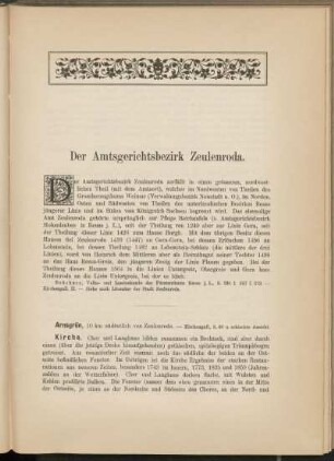 Der Amtsgerichtsbezirk Zeulenroda. [Einleitung]