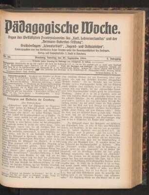 Prinzipien und Methoden der Erziehung : (eine Buchbesprechung)