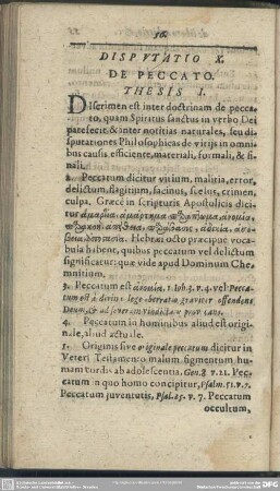 Disputatio X. De Peccato