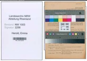 Entnazifizierung Emma Herold , geb. 27.09.1889 ()