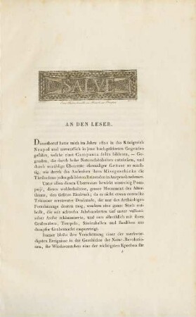 An den Leser