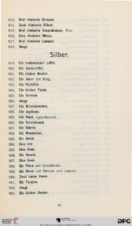 Silber (Nr. 919-1042)