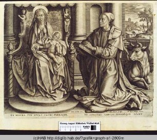 Der Heilige Lukas malt die Madonna