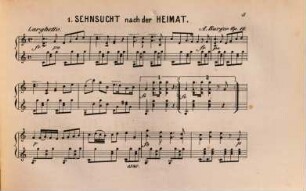 Original-Compositionen für Zither, 7. op. 16-18: Sehnsucht nach der Heimath. Versöhnung. Ländler Polka-Mazurka