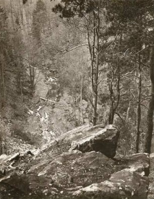 Mittelsächsisches Bergland. Rochsburg. Brausetal. Blick von der Höhe des Talhanges