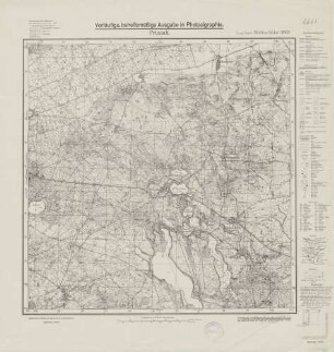 2663 (alte Nr.: 1250) Petznick, Meßtischblatt (4cm - Karte)