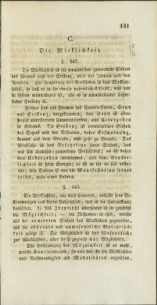 C. Die Wirklichkeit.