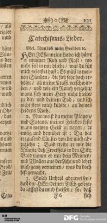 Catechismus-Lieder.