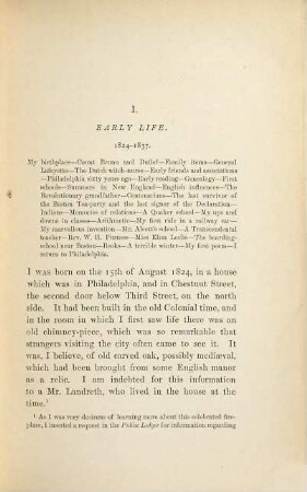 Memoirs : In 2 volumes. [Leland], I