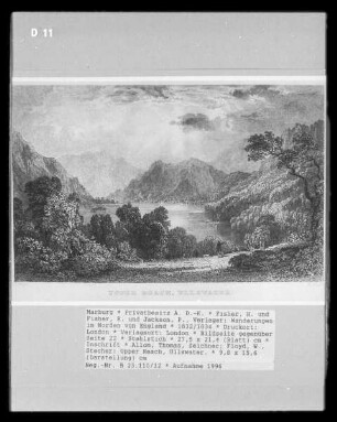 Wanderungen im Norden von England, Band 1 — Bildseite gegenüber Seite 22 — Upper Reach, Ullswater.