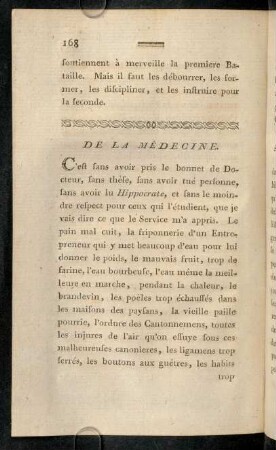 168-182, De la médecine.