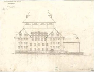 Fischer, Theodor; Heilbronn; Stadt-Theater - Nordseite (Ansicht)