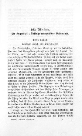 Erstes Kapitel. Kindheit, Schul- und Studienjahre.