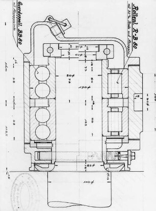 Lagerung für Straßenbahnachsen, Schema (F. und S.) : Technikgeschichte | Maschinenbau | Maschinenelemente | Das Kugellager und seine Anwendung