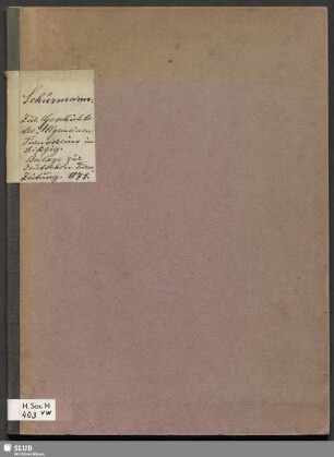 Zur Geschichte des Allgemeinen Turnvereins in Leipzig