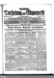 Sächsische Dorfzeitung und Elbgaupresse : mit Loschwitzer Anzeiger ; Tageszeitung für das östliche Dresden u. seine Vororte