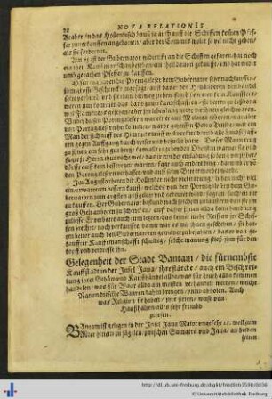 Gelegenheit der Stadt Bantam.