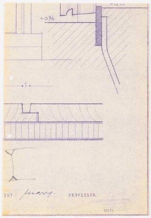 Dom, Minden Wiederaufbau: Messdienersakristei Detail 1:1