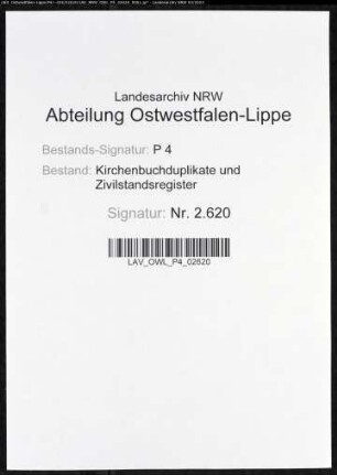 Kirchenbuchduplikate der evangelischen Gemeinde (GHT 1826-1855). (Gemeinde: Arfeld, evangelische Gemeinde)