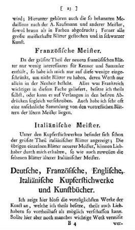 Deutsche, Französische, Englische, Italiänische Kupferstichwerke und Kunstbücher