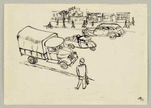 Strasse mit Autos