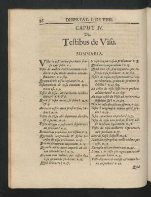 Caput IV. De Testibus de Visu.