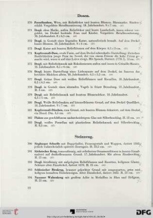 Dosen (Nr. 370-383)