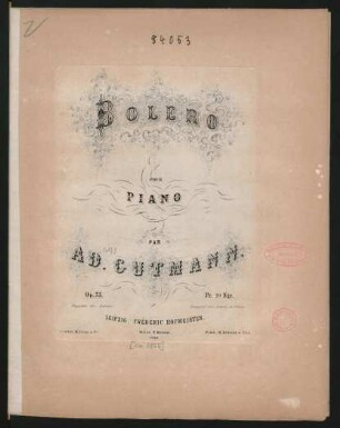 Bolero pour piano : op. 35