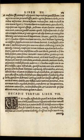 Decadis Tertiae Liber VIII.