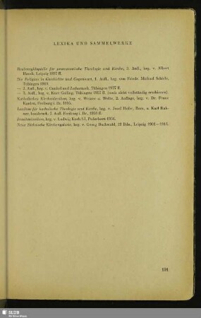 Lexika Und Sammelwerke