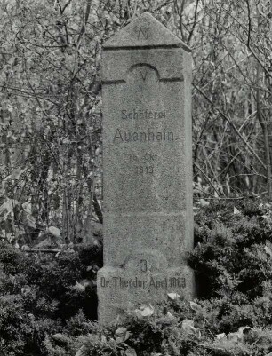 Apel-Stein Nr. 3 (Völkerschlacht-Markstein der Gruppe V [ Verbündete])