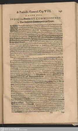 Caput VIII. Iudicia, Gerichte, Et Commissiones