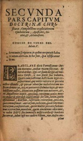 Paedagogiae Christianae Pars ..., 2. Continens Capita & locos doctrinae Evangeliae, forma & serie catechetica ad usum docentium & discentium doctrinam Filii Dei scripta, & multis in locis aucta