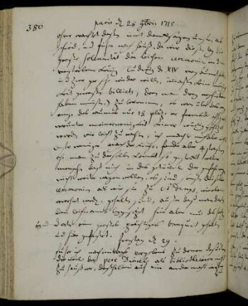 Paris 29. November - 7. Dezember 1715
