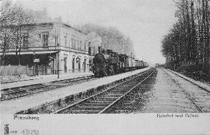 Pinneberg Bahnhof und Gehölz