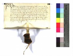 Verschreibung des Spitals zu Esslingen gegen der Herrschaft Württemberg wegen der ausgewechselten Leibeigenen