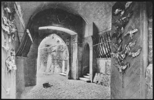 Kriebstein. Eingang zur Burg Kriebstein