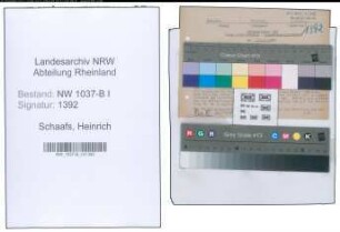 Entnazifizierung Heinrich Schaafs , geb. 01.04.1890 (Baecker)