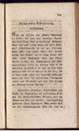 Neunzehnte Schilderung.